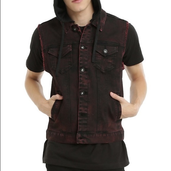 hot topic denim vest